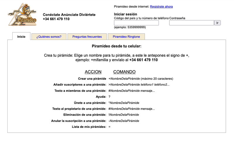 The 2014 website for a Cuban social network that essentially ran as a phone-tree texting service run by the U.S. government to inform Cubans of protests, whether they were real or not. <br> - Screenshot: Internet Archive / Wayback Machine