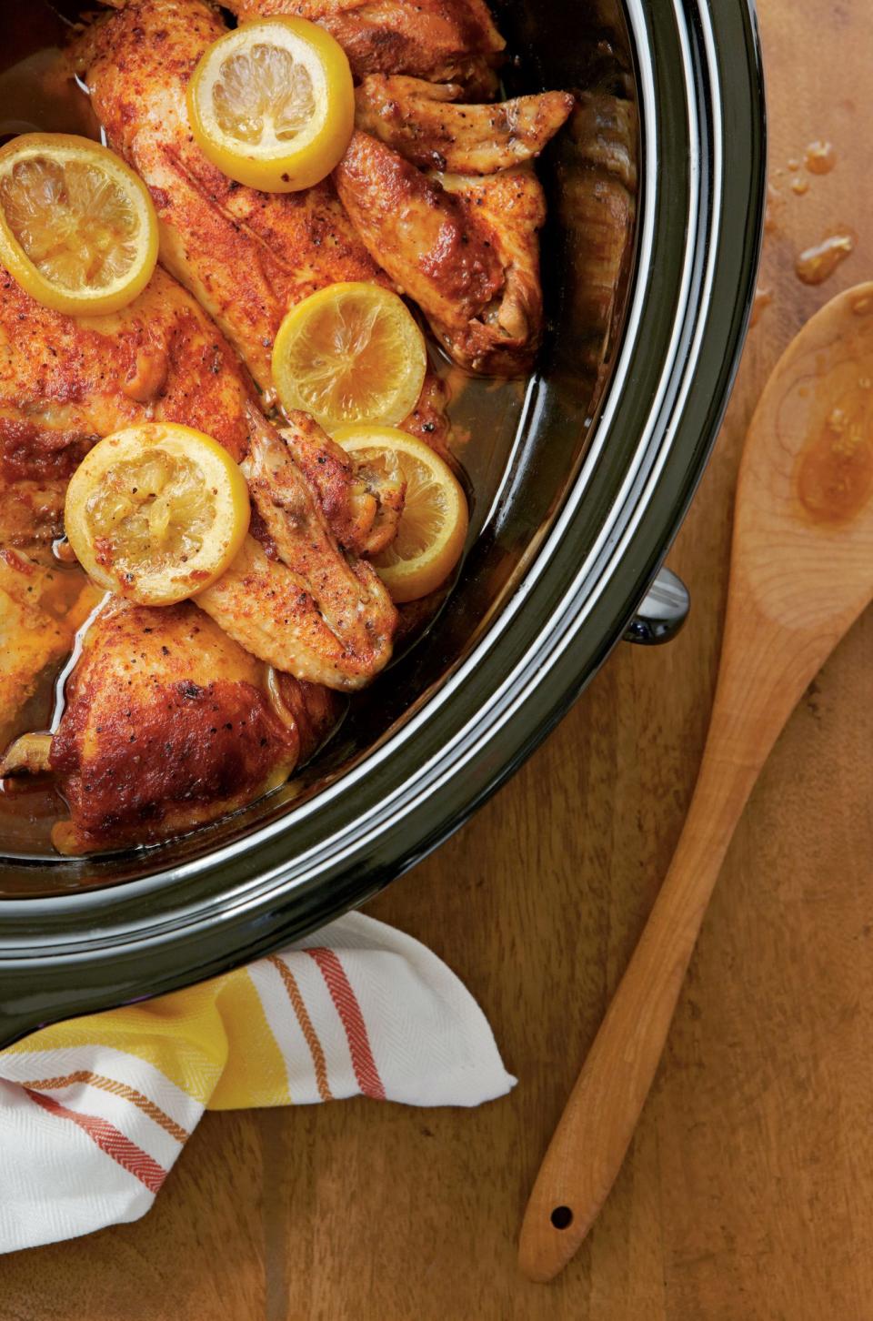 Slow-Cooked Barbecued Chicken