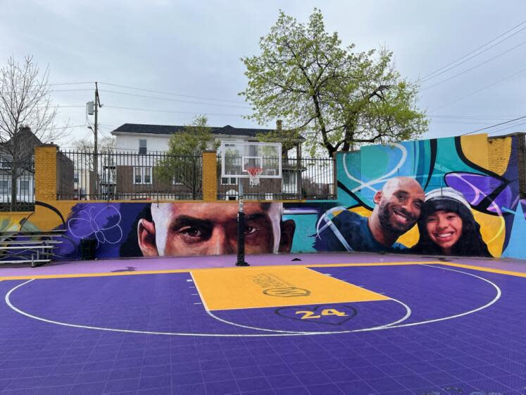 The Kobe and Gianna Bryant Dream Court in West Philadelphia, Pennsylvania