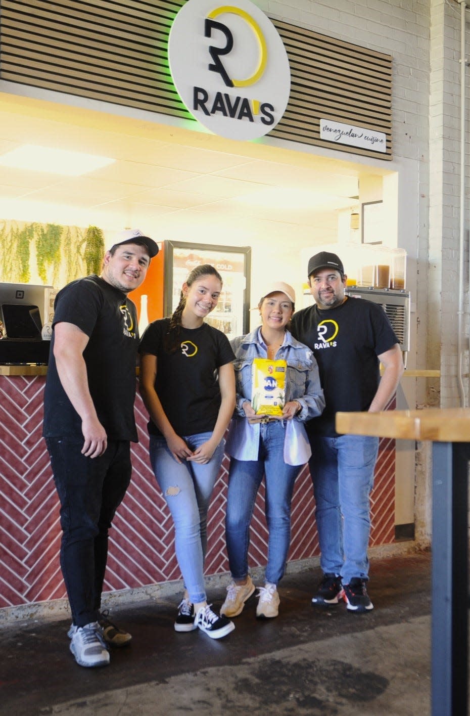 The Rava's team, from left: co-founder Andres Nava, Victoria Conil, and owners Emily Melean and Alexander Ramirez.