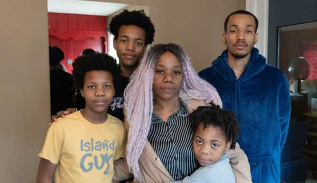 'I have four children and one roommate, and not one person heard police announce themselves,' said Nadia Ngoto, 38, after officers mistakenly entered the Ottawa family's home. (Jean Delisle/CBC - image credit)