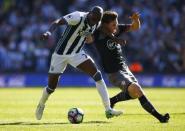 Britain Football Soccer - West Bromwich Albion v Southampton - Premier League - The Hawthorns - 8/4/17 West Bromwich Albion's Allan Nyom in action with Southampton's Pierre-Emile Hojbjerg Action Images via Reuters / Peter Cziborra Livepic