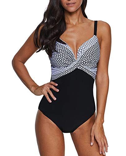 10) Front Cross One-Piece Swimsuit