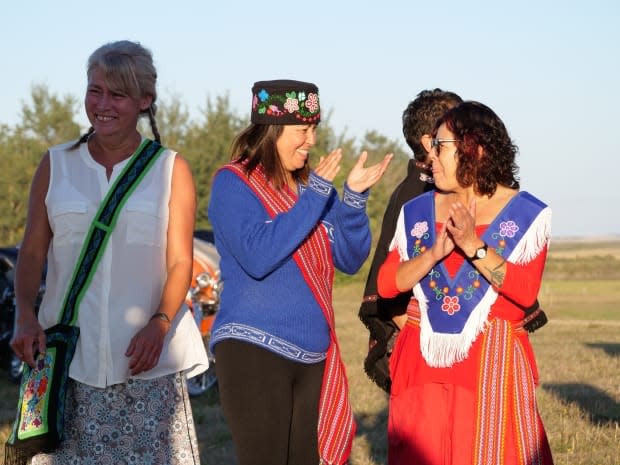 Participants at this year's Batoche Métis Fall Festival.  (Submitted by Métis Nation-Saskatchewan - image credit)