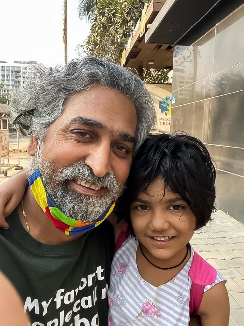 Ashni Kumar, of Wrightstown, with Riddhima, 8, on a 2021 trip to India. Kumar and his fiance, Priya Guru, have been working for the past three years to adopt Riddhima and her 9-year-old sister, Aradhya.