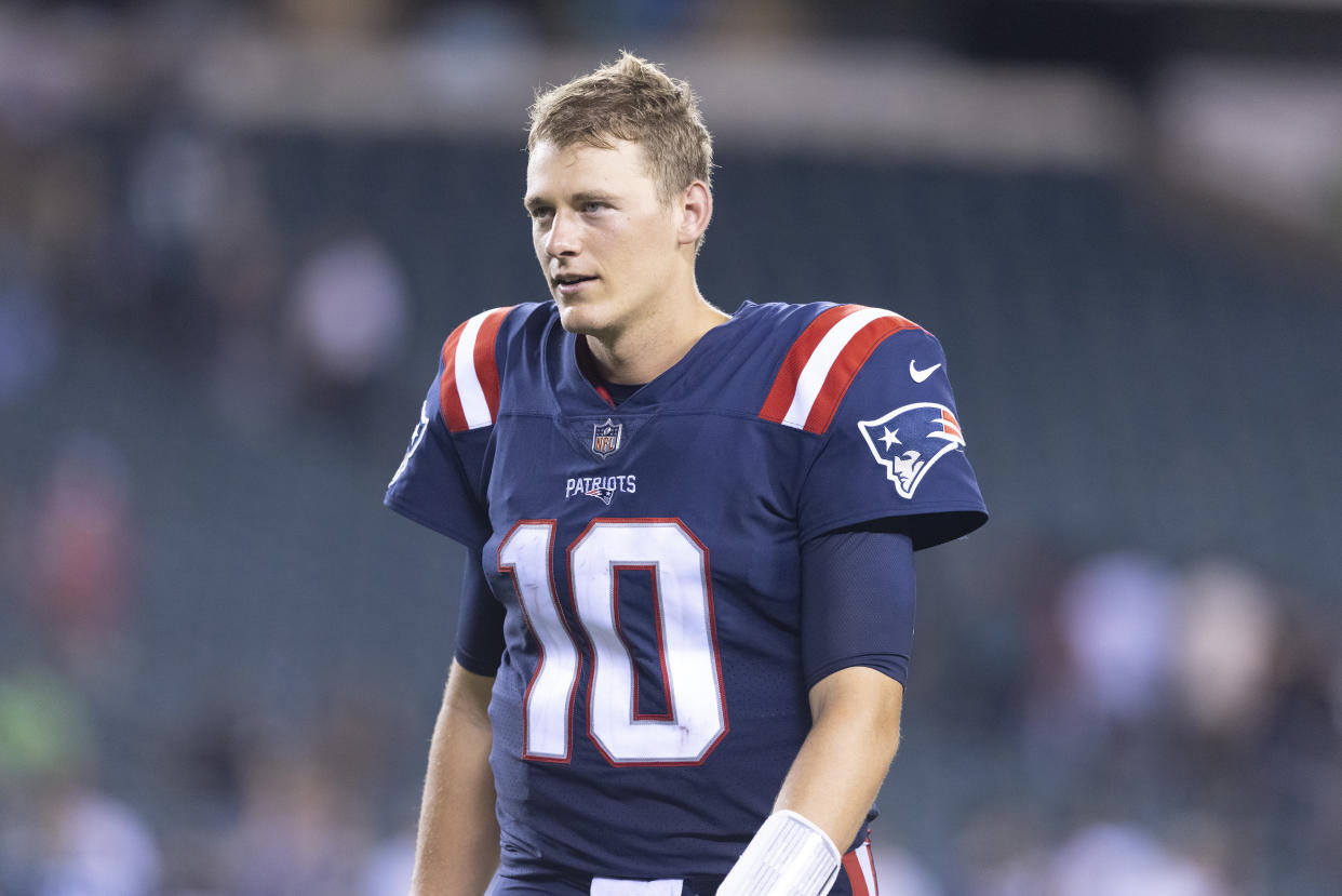 Mac Jones has second highest-selling jersey at Fanatics and hasn't even played his first regular season game. (Photo by Mitchell Leff/Getty Images)