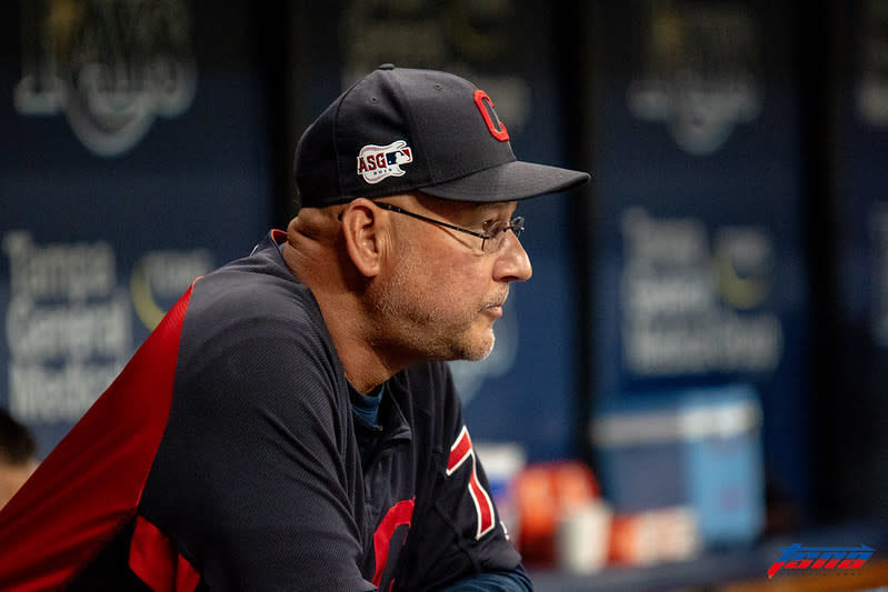 守護者教頭Terry Francona。（資料照。駐美特派王啟恩／聖彼得堡現場拍攝）