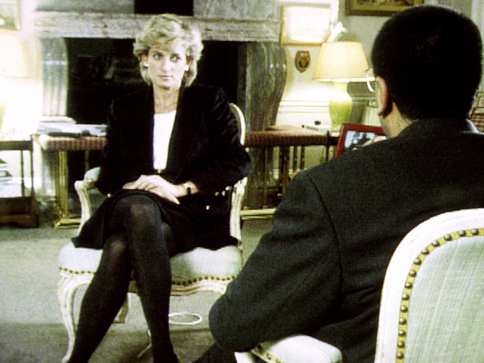 Diana, Princess of Wales, during her interview with Martin Bashir for the BBC (BBC/PA)