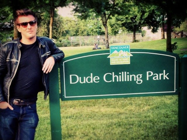 dude chilling park