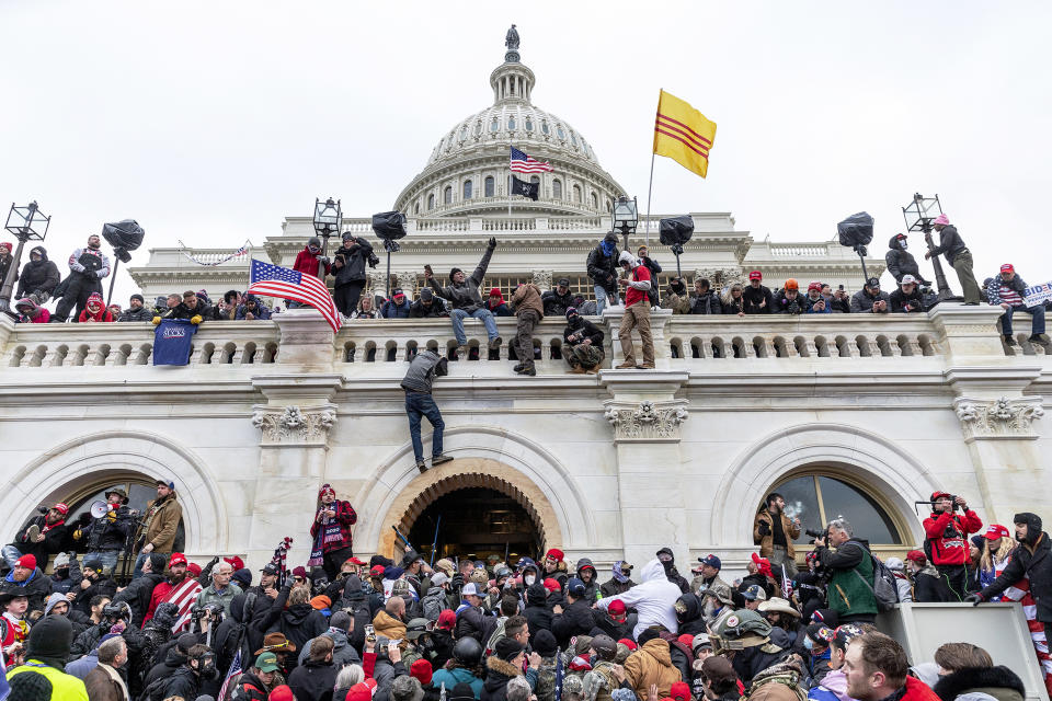 Image: Protesters seen all over Capitol building (Lev Radin / Pacific Press/LightRocket via Getty Images file)