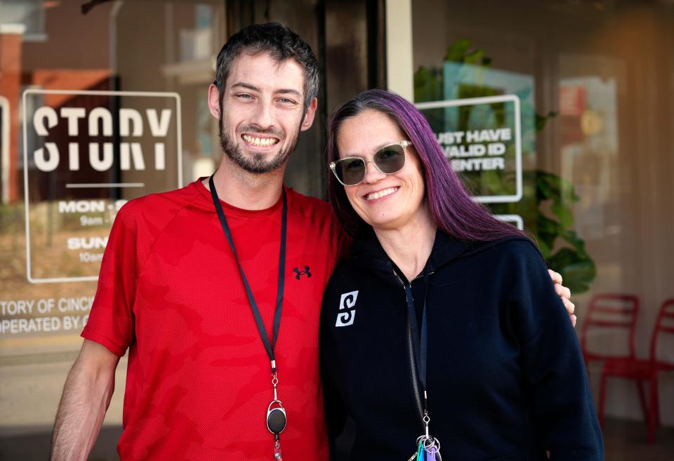 Alex Greeley, shift supervisor at Story of Ohio - Cincinnati Dispensary Express In Hyde Park, and Jamie Murphy, assistant general manager, talk about medical marijuana and recreational marijuana. Murphy says they’ve had several calls from people asking if they could buy recreational marijuana after the passage of Issue 2.