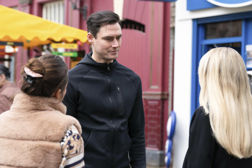 EastEnders,27-04-2023,6688,Whitney Dean (SHONA MCGARTY);Zack Hudson (JAMES FARRAR);Sharon Watts (LETITIA DEAN),***EMBARGOED TILL TUESDAY 18TH APRIL 2023***, BBC, Jack Barnes/Kieron McCarron