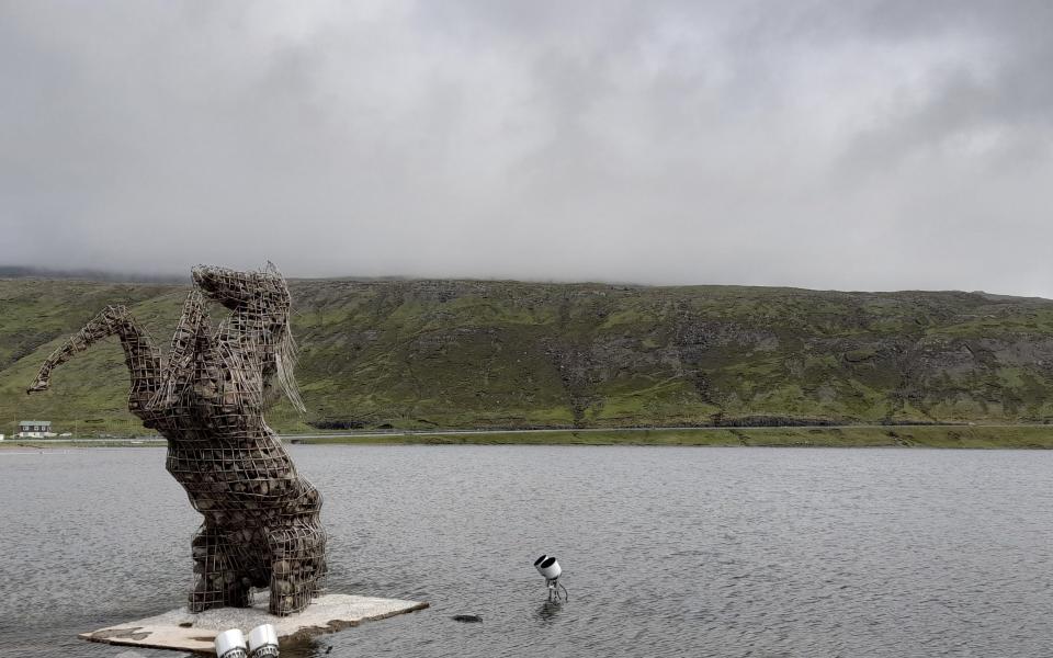 Mythical Nix statue on Vagar - Mark Stratton