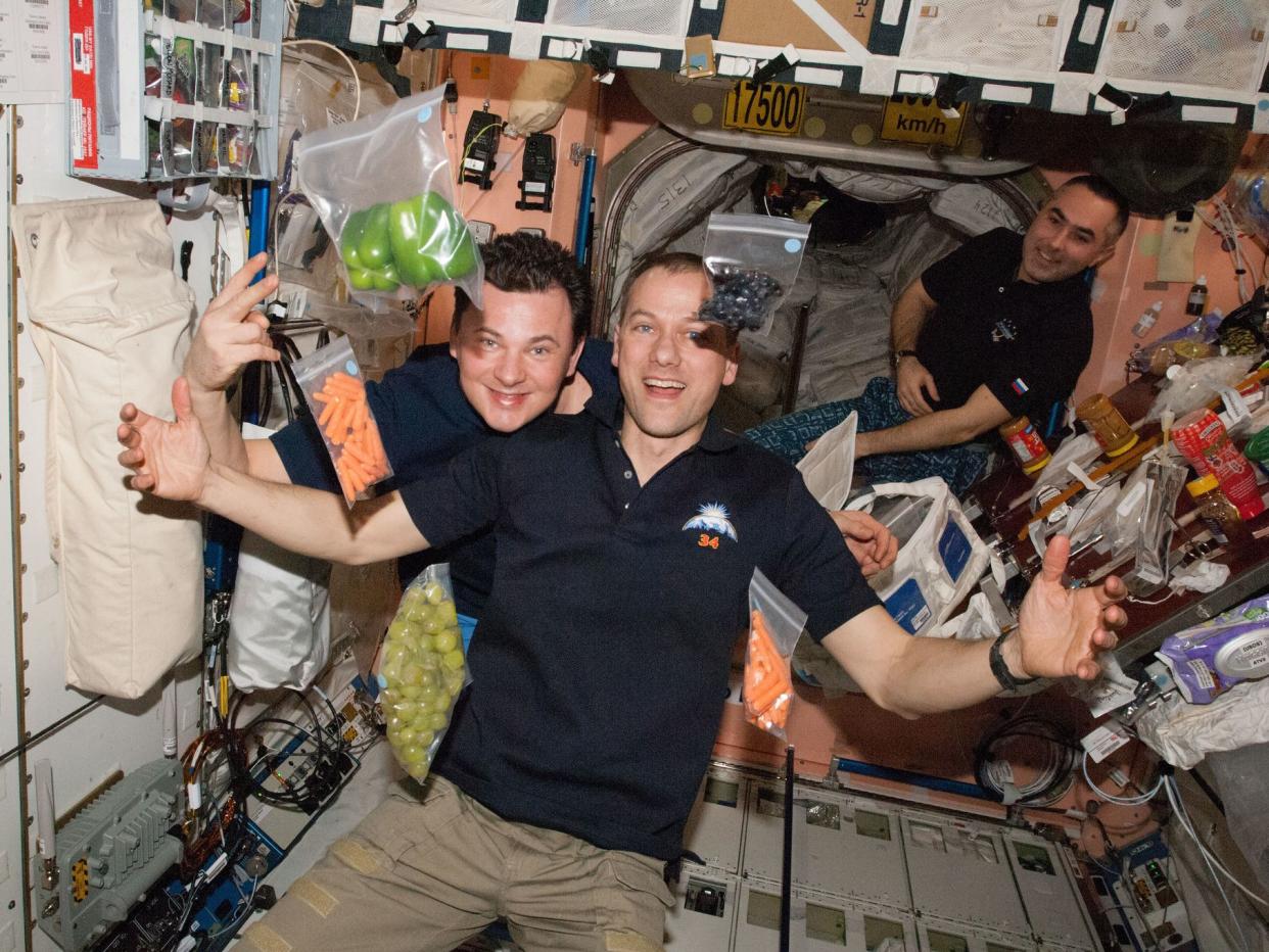Crew Aboard The International Space Station ISS 