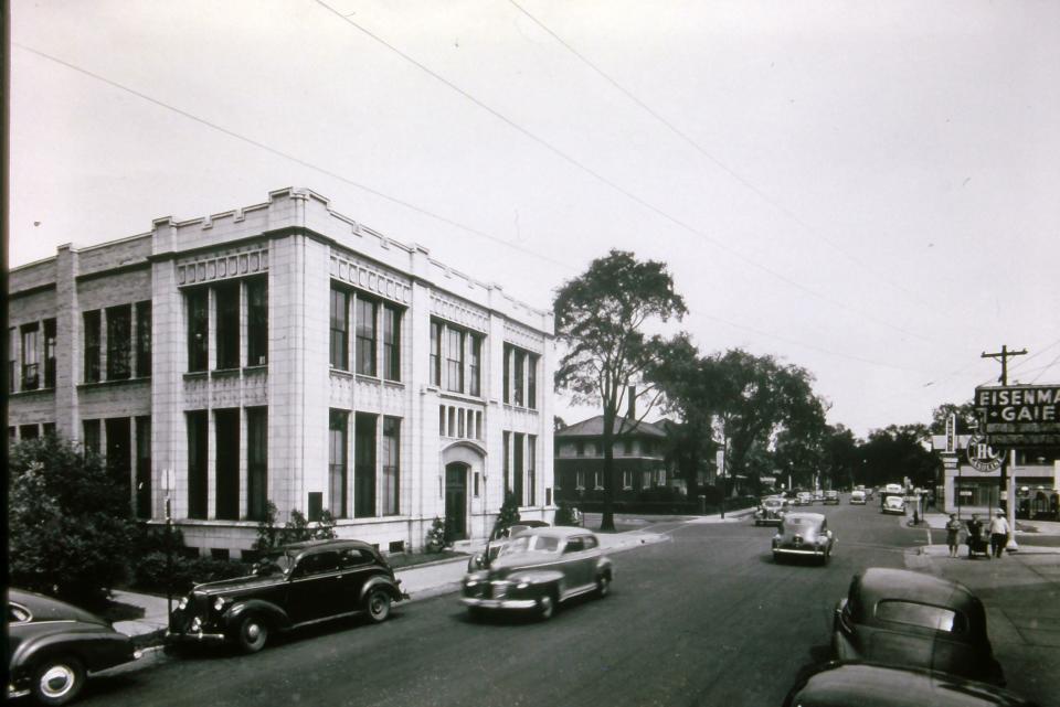 The Green Bay Press-Gazette office at 435 E. Walnut St. pictured in the 1940s before the third-floor addition.