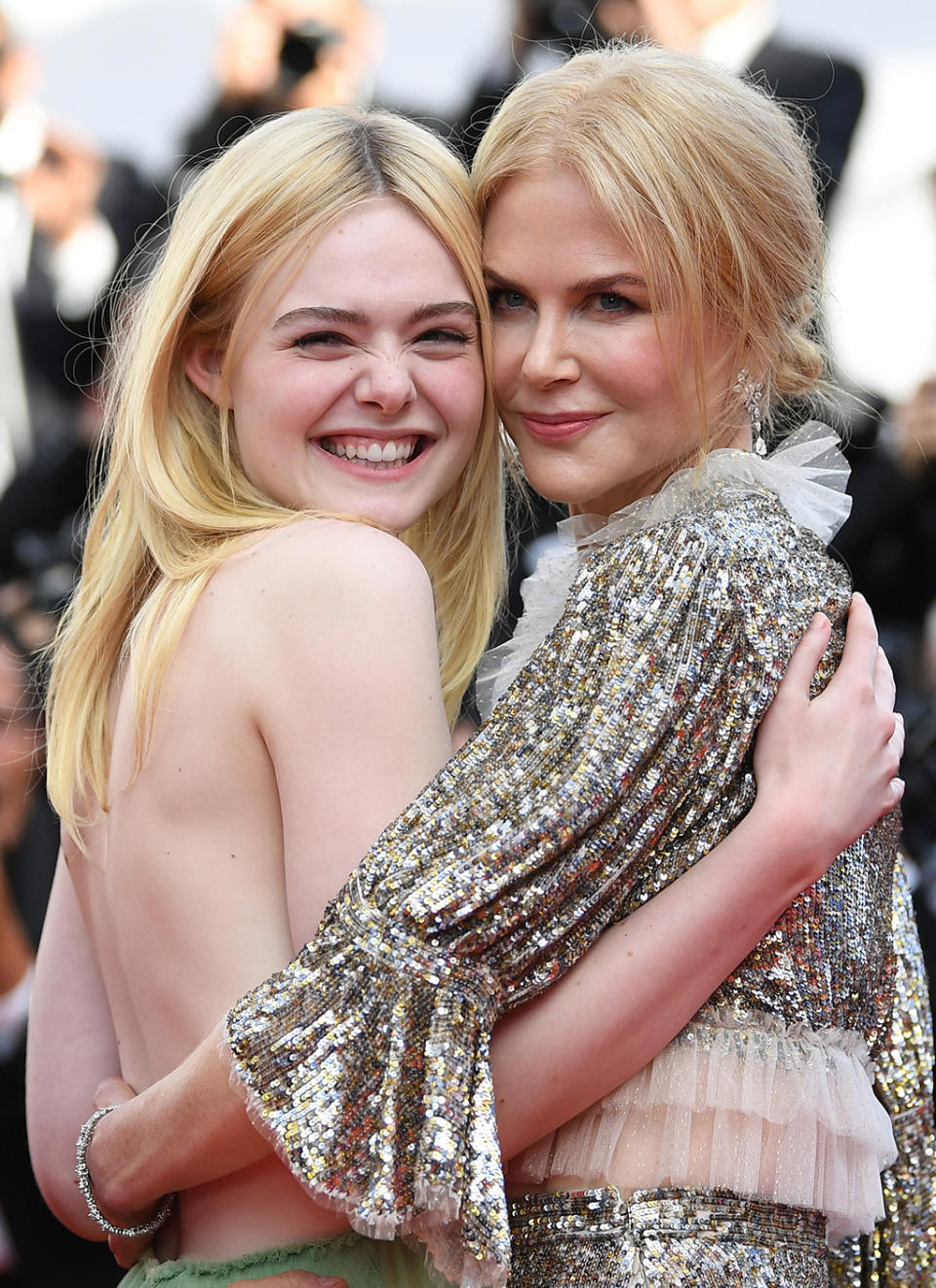 <p>Elle Fanning and Nicole Kidman attend the <em>How To Talk To Girls At Parties</em> screening during the 70th annual Cannes Film Festival on May 21, 2017. (Photo: Pascal Le Segretain/Getty Images) </p>