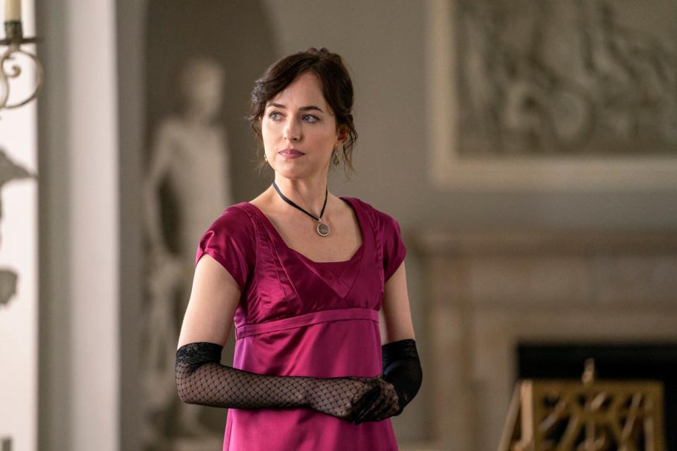 Dakota Johnson as Anne Elliot in Persuasion (NICK WALL/NETFLIX)