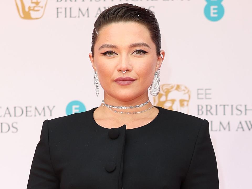 Florence Pugh at the 2022 BAFTAs.