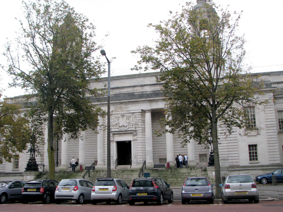 A general view of Cardiff Crown Court in Cardiff, Wales.
