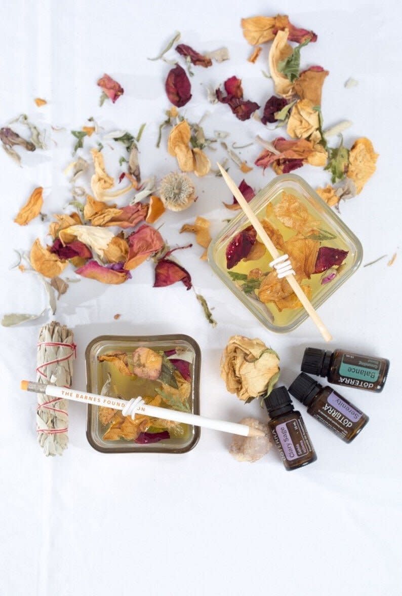 This DIY kit comes with glass containers, essentials oils, dried flowers and everything you need to make your own candle. <a href="https://fave.co/3anpRdm" target="_blank" rel="noopener noreferrer">Find it for $33 on Etsy</a>.