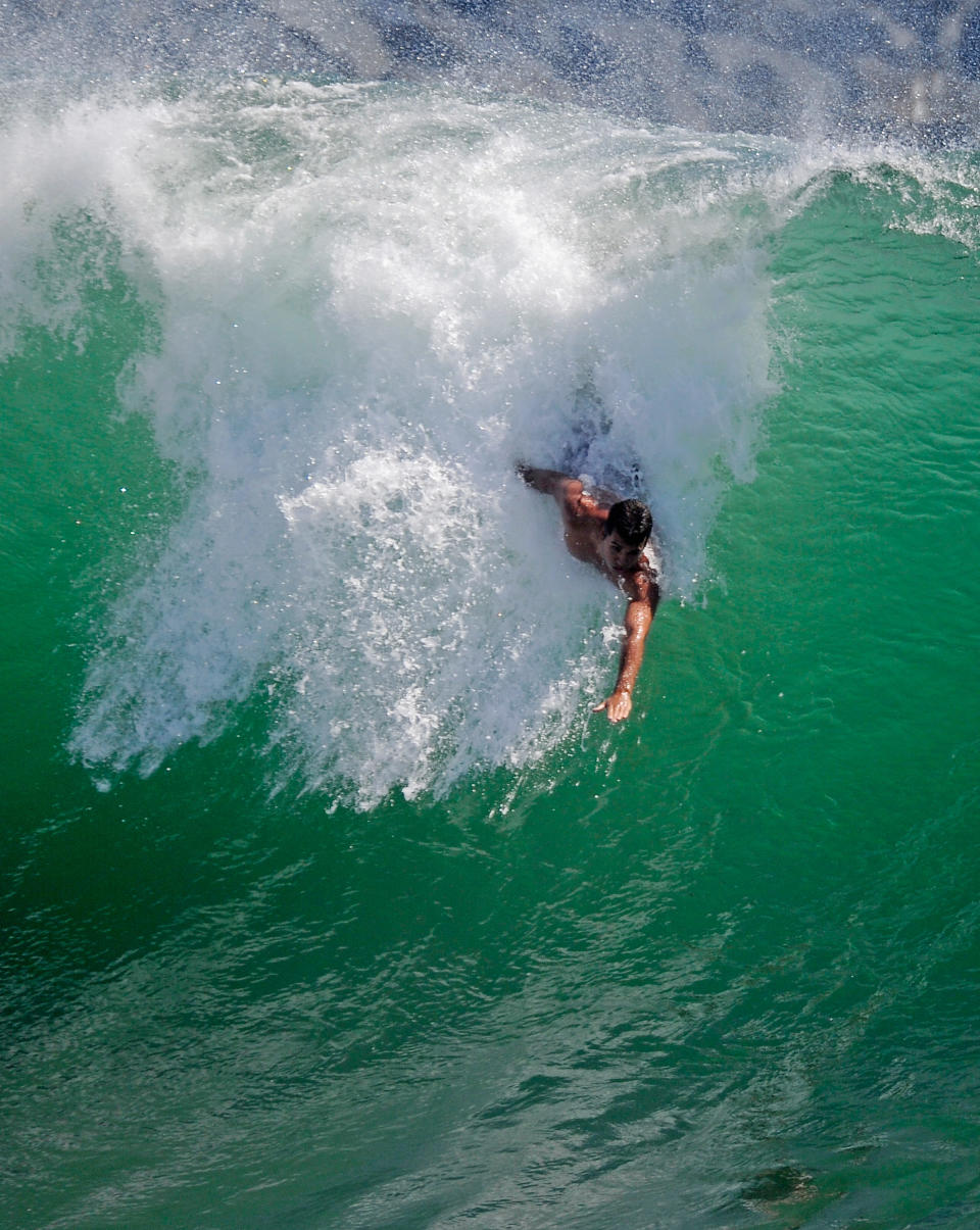 Pacific Storm Brings High Surf To Southern California