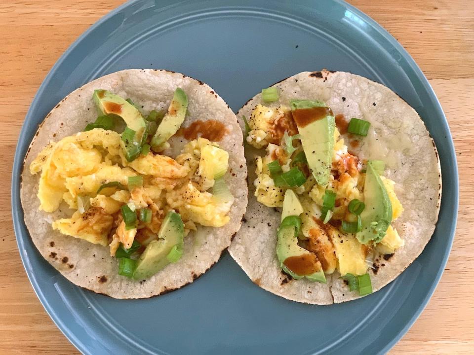 Ina Garten's breakfast tacos