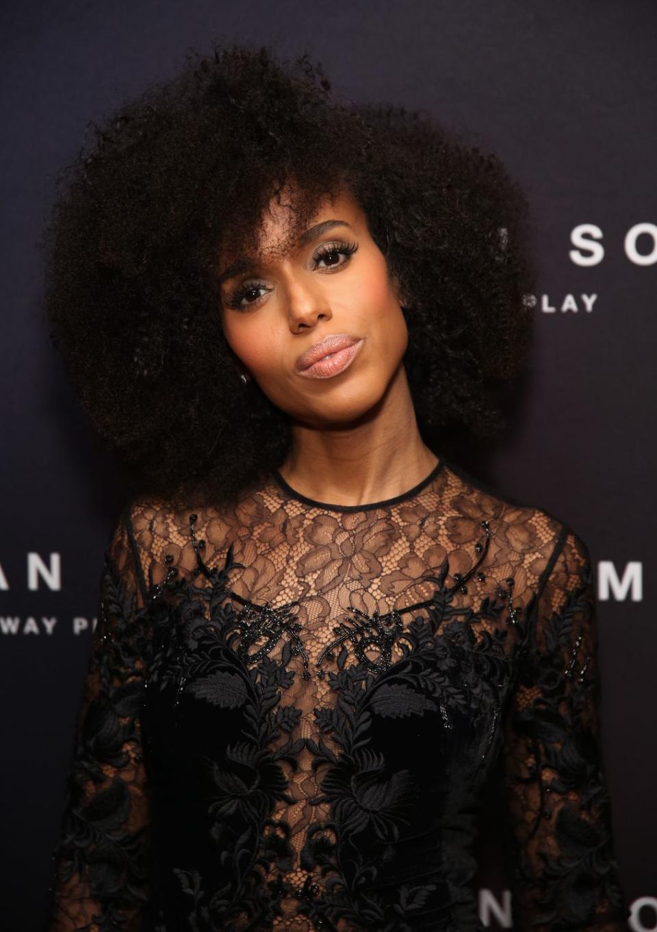 Kerry Washington's Full 'Fro