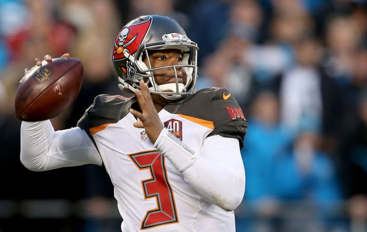 Jameis Winston highlights this week's look at recent fantasy risers and fallers (Photo by Streeter Lecka/Getty Images)