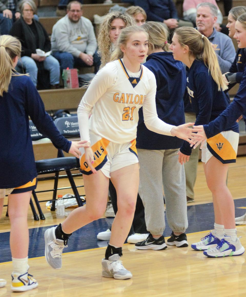 Addison McDonald led Gaylord with 29 points in the team's most recent win over St. Ignace.
