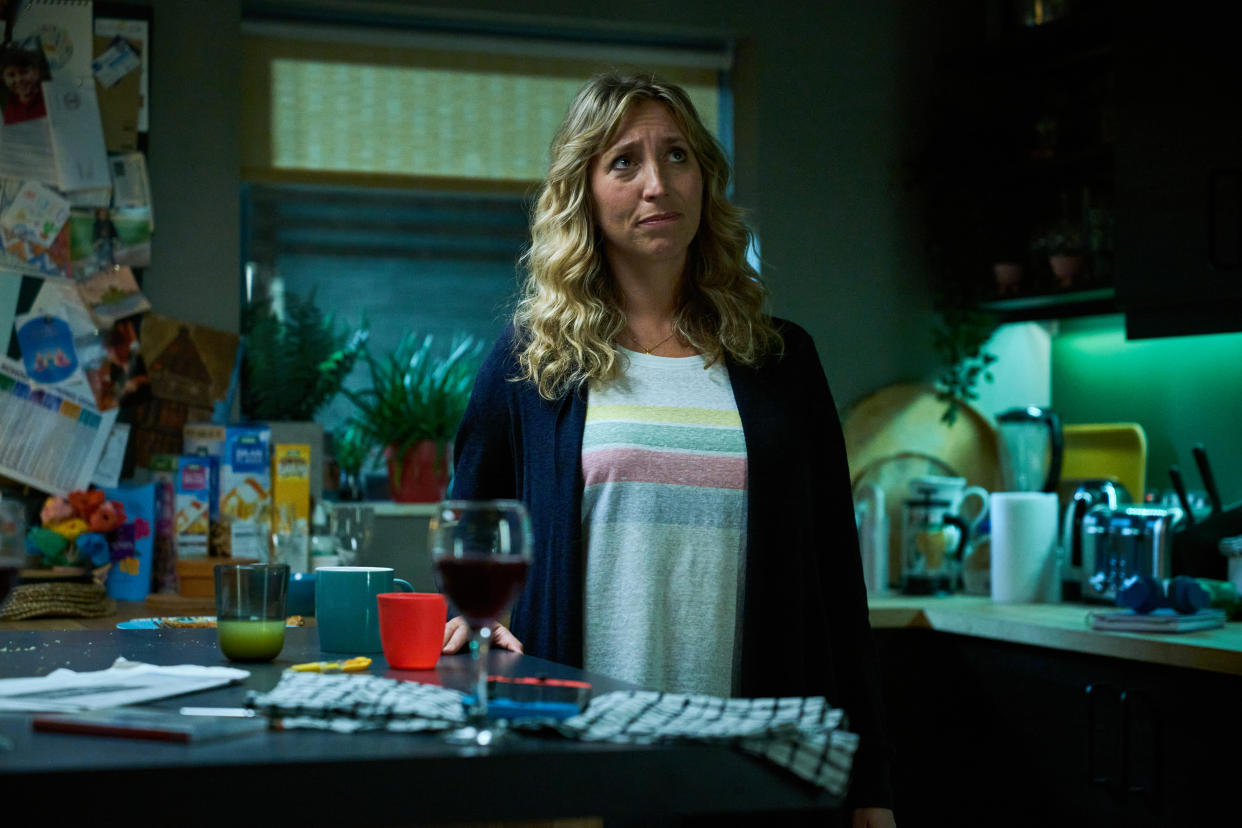 Daisy Haggard stars in Breeders. (Sky/FX)