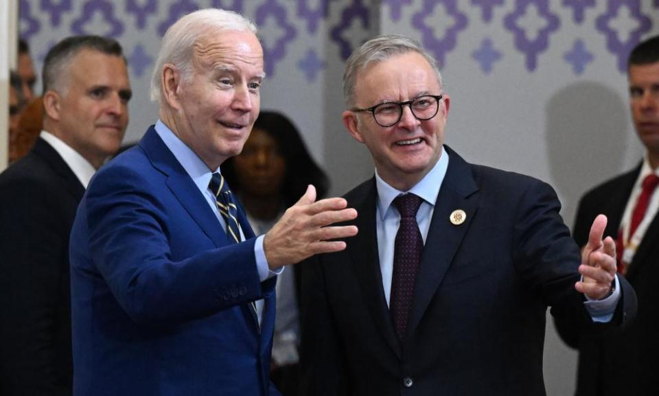 Joe Biden et Anthony Albanese