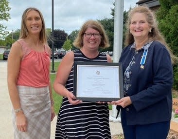 Brenda Gephart, fifth-grade teacher at Lincoln Erdman Elementary School, was honored as a Wisconsin winner of a $500 Helen Pouch Memorial Classroom Grant Award, given through the National Society Daughters of the American Revolution.