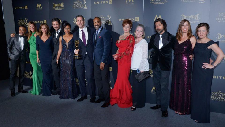 Mandatory Credit: Photo by Stewart Cook/Shutterstock (8772384cb)Cast of 'General Hospital'Daytime Emmy Awards, Pressroom, Los Angeles, USA - 30 Apr 2017.