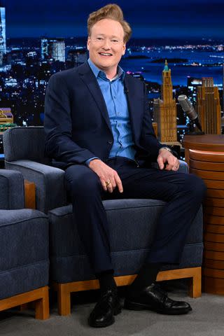 <p>Todd Owyoung/NBC via Getty</p> Conan O'Brien on 'The Tonight Show Starring Jimmy Fallon'