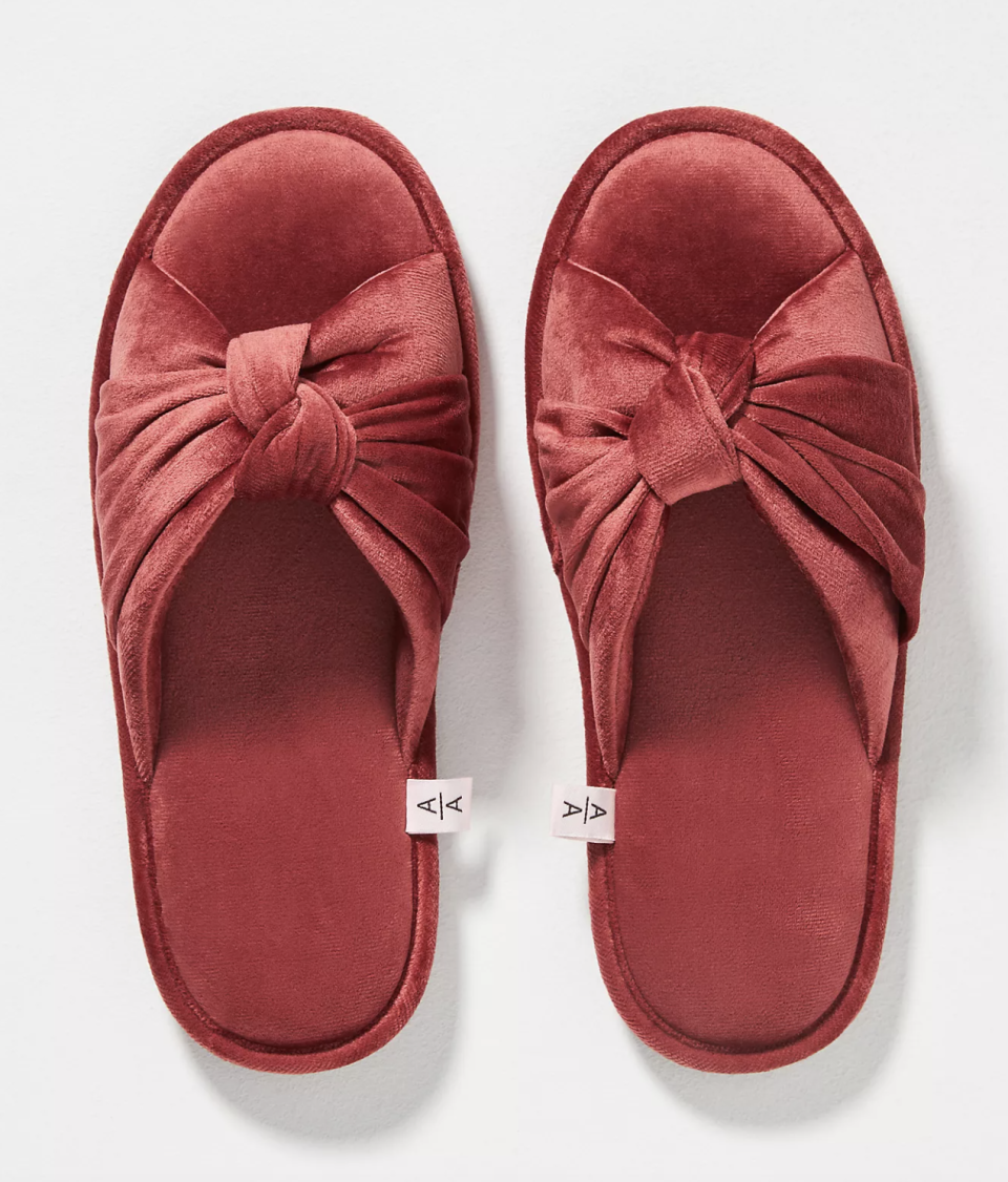 Ariana Bohling Velvet Bow Slippers - $50 (originally $65) 