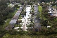 A street in North Fort Myers, Florida, is flooded after Hurricane Ian on Sept. 29.