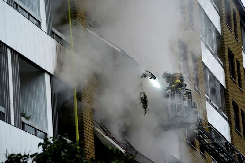 Explosion hits building in Sweden's Gothenburg