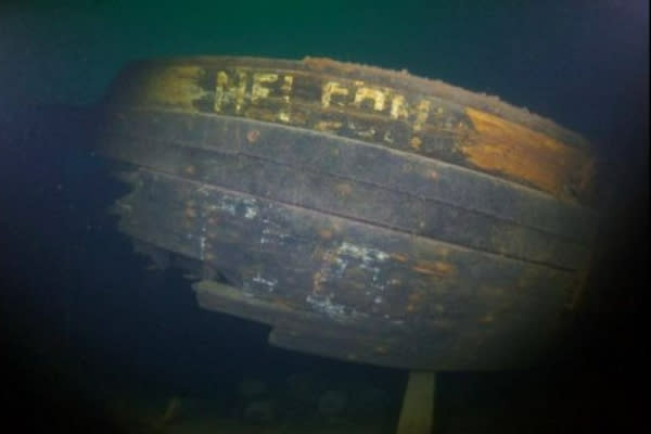 Underwater footage of the Nelson found by the Great Lakes Shipwreck Historical Society in 2014. (Courtesy GLSHS)