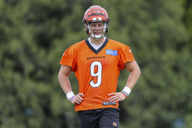 Joe Burrow participates in Day 1 of Bengals OTAs