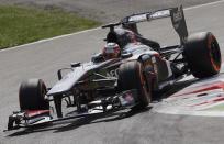 Sauber Formula One driver Nico Hulkenberg of Germany drives during the qualifying session of the Italian F1 Grand Prix at the Monza circuit September 7, 2013. Hulkenberg qualified third. REUTERS/Max Rossi (ITALY - Tags: SPORT MOTORSPORT F1)