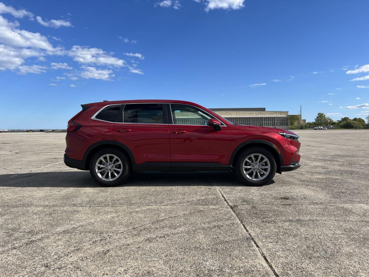 2023 honda crv red profile side