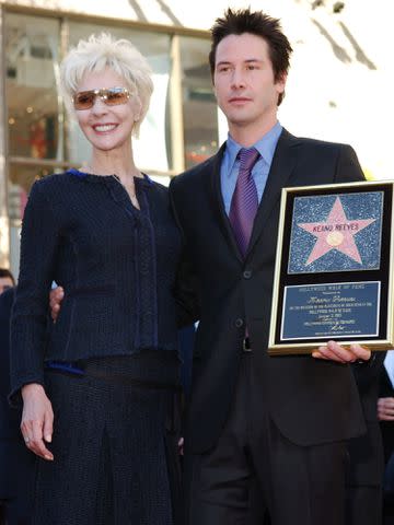 <p>Jon Kopaloff/FilmMagic</p> Keanu Reeves and mother Patricia Taylor as Keanu Reeves is honored with a Star on the Hollywood Walk of Fame.