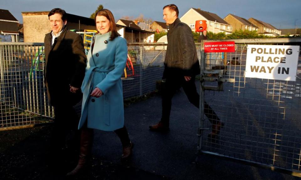 Jo Swinson and her husband, Duncan Hames