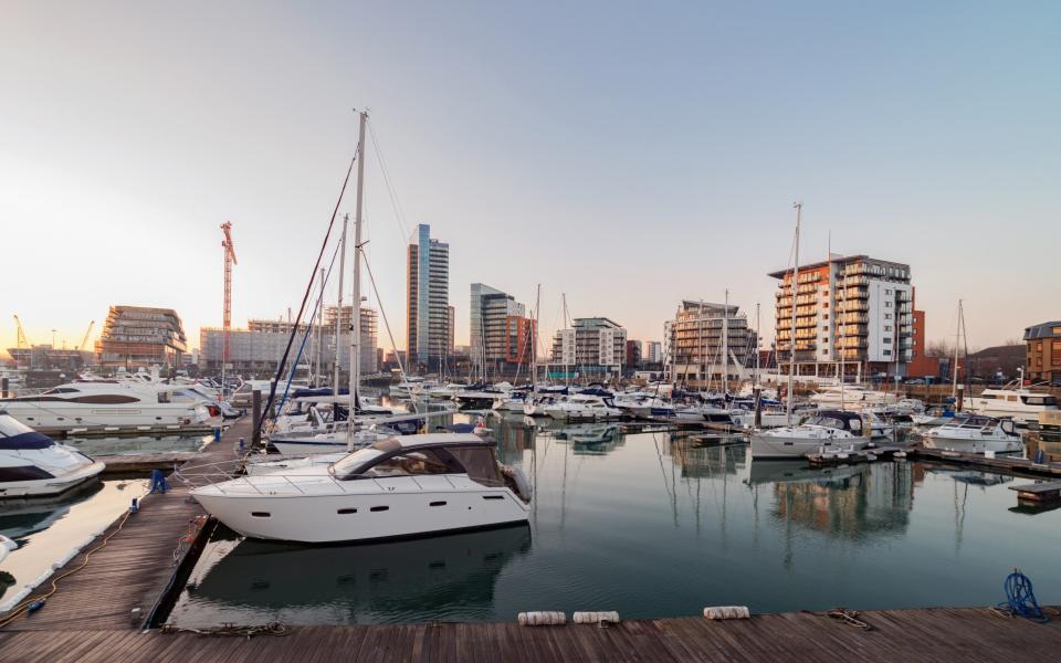 Ocean Village Marina in Southampton