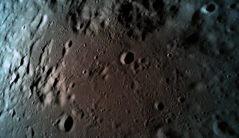 A look at the lunar surface from Beresheet.