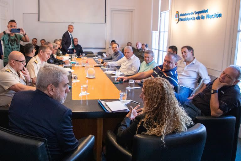 La reunión entre Aníbal Fernández y Sergio Berni