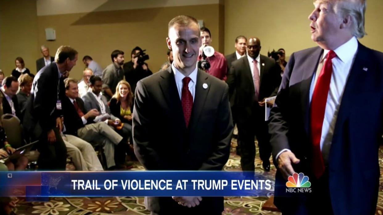 Trump's Campaign Manager Under Fire After Grabbing Protester at Rally