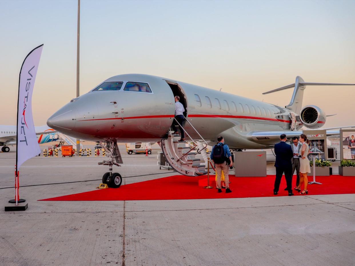 VistaJet Bombardier Global 7500 — Dubai Airshow 2021