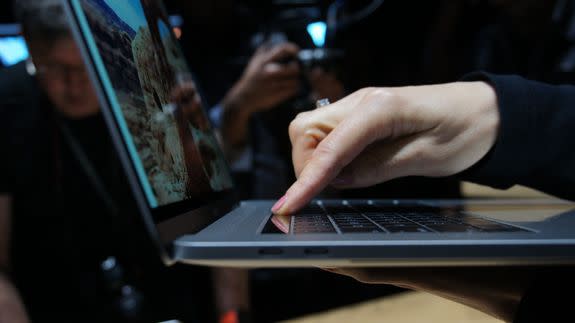 The Touch Bar fits right in with the rest of the MacBook Pro.