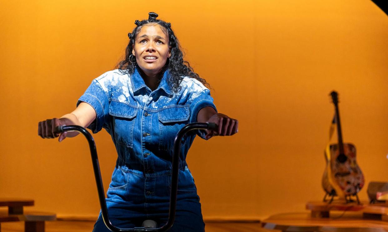 <span>‘Having all roles played by Newman brings out the claustrophobia within Maxine’s head’ … Zahra Newman in The Hate Race at the Malthouse theatre.</span><span>Photograph: Tiffany Garvie</span>